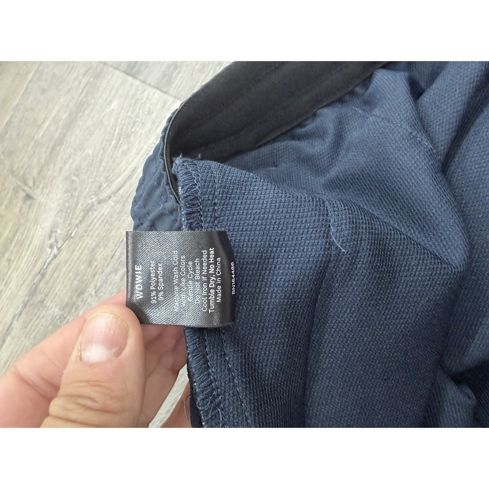 WOWIE Hoth Jogger Mens XL Navy Blue Stretch Zip Pocket Athletic Performance - Picture 9 of 10